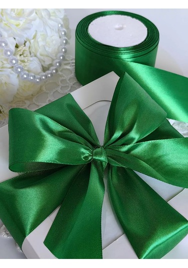 Magazin Dla Rukodel'nic Ip Gavrilov R N Saten Yeşil Paketleme Şeridi 5 Cm 22 Metre 142432312