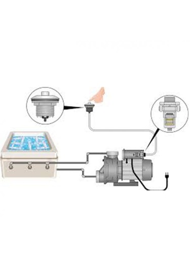 Jakuzi Hava Buton Seti Krom