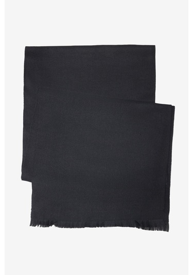 Erkek Sıyah Sıcak Tutan Atkı Siyah