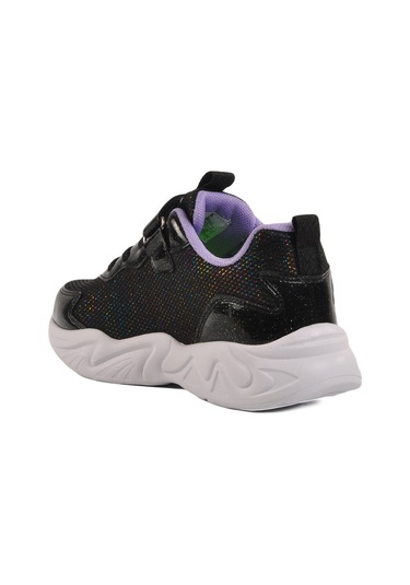 Siyah Cırtlı Fileli Hafif Kız Çocuk Spor Ayakkabı 1878 F Siyah-lila Siyah - Lila Siyah Cırtlı Fileli Hafif Kız Çocuk Spor Ayakkabı 1878 F Siyah-lila Siyah - Lila