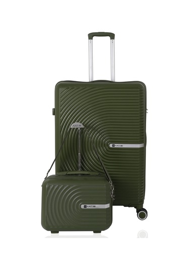 Mçs Polipropilen 2li Valiz Seti Büyük & Makyaj V374 S24sy1000076-set 0001 Haki