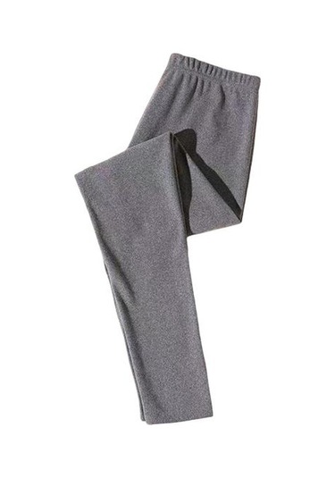 Kadın Alt Pantolon Yüksek Bel De Kadife Skinny Fit Uzun Yoga Pantolonu Gri