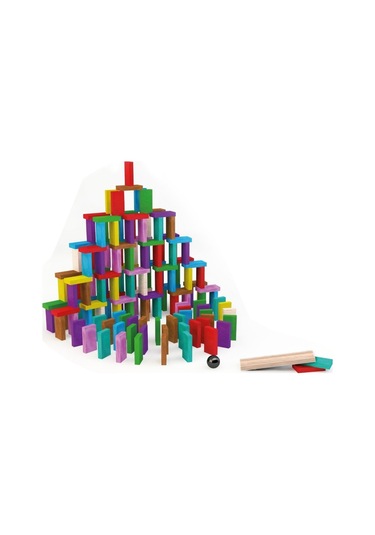 4456 Renkli Ahşap Domino