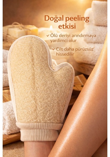 Kabak Lifli Parmaklı Eldiven Vücut Kesesi
