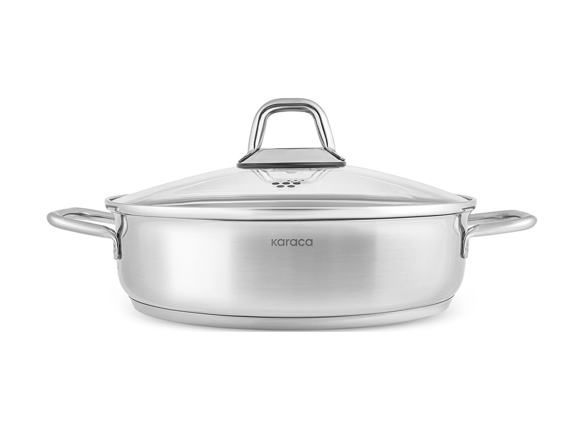 Karaca Vapor İndüksiyon Tabanlı 15 Parça Çaydanlık Ve Cezveli Çelik Tencere Seti Gümüş