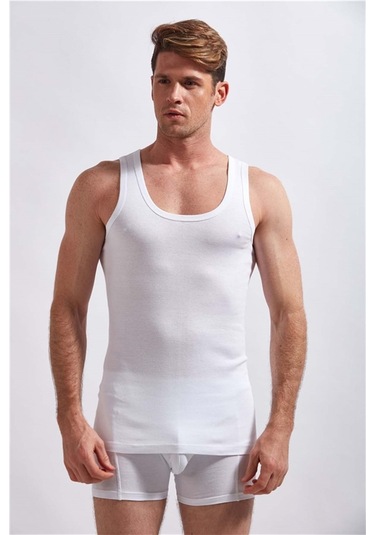 Josejuan 6'lı Erkek Atlet %100 Pamuk Suprem 3300-6'lı Beyaz