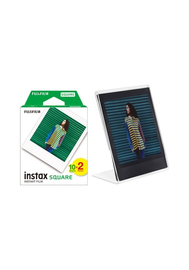 Instax Kare-square Makineler İle Uyumlu 20'li Film Ve Pleksi Çerçeve