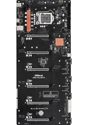 Asrock H510 Pro BTC+ Intel H510 3200 MHz DDR4 Soket 1200 ATX Mining Anakart