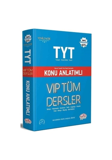 TYT VIP Tüm Dersler Konu Anlatımlı -  Editör