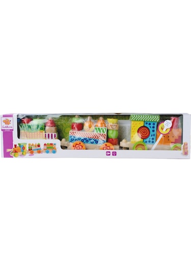 Eichhorn Işıklı Sesli Ahşap Tren 59cm