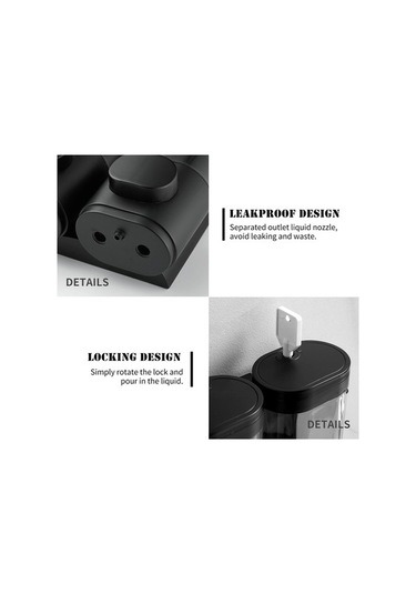 Pazly 600ml Manuel Duvar Sabun Dispenseri - Bulaşık, Şampuan, Duş Jeli İçin Ev & Otel Mutfak Ban Küçük Boyutlu Çok Renkli Çok Renkli