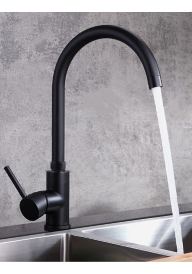 Siyah Omega Yüksek Gövdeli Mutfak Bataryası