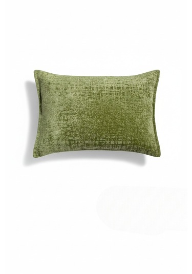 Kırlent İthal Kadife Kumaş 3'lü Set - Yumuşak Dokulu Dekoratif Özel Tasarım Kırlent Kılıfı - S10 Yeşil