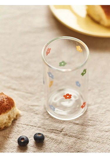 Roomi 290 Ml Borosilikat Camdan Yüksek Desenli Bardak 216151951 Beyaz