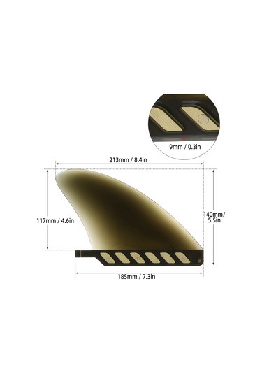 Xindoker 4.6" Gri Tpu Malzeme Sürf Tahtası Yumuşak Kuyruk Gemi, 135g Ağırlık