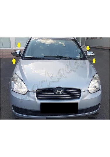 Hyundai Accent Era Krom Ayna Kapağı 2 Parça Abs Krom