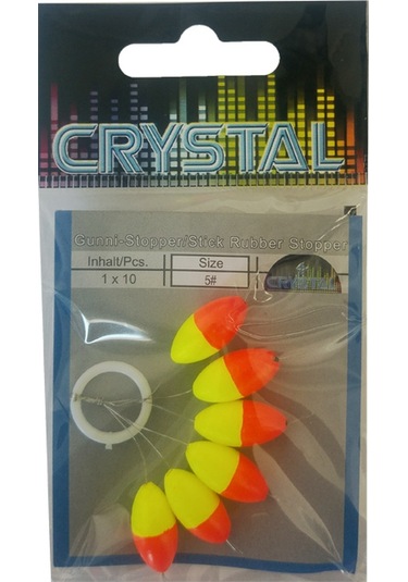 Crystal Renkli Şamandıra Stopper No:5 6'lı