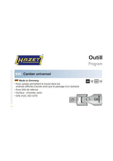 Alman Hazet Lokma Mafsalı 1/2"