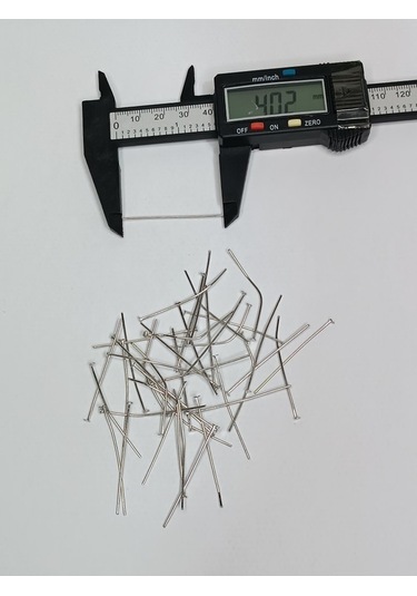 Nikel Kaplama Düz Takı Çivisi 1kg 40mm