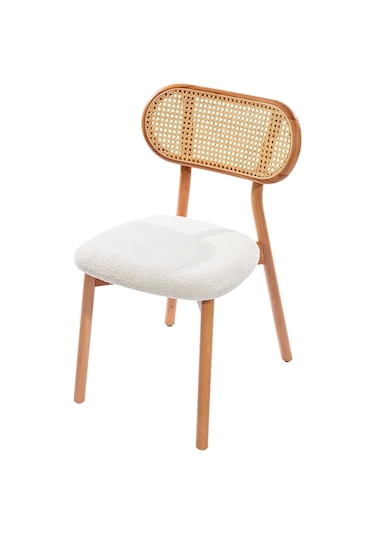 Bergen İskandinav Natural Ahşap Masa Sandalye Takımı 100x100 Natural