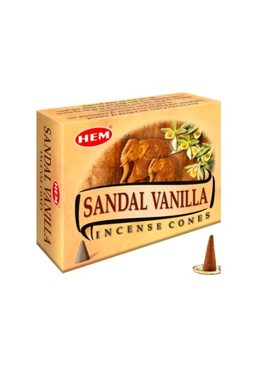 Hem Tütsü Sandal Vanilla 10 Konik