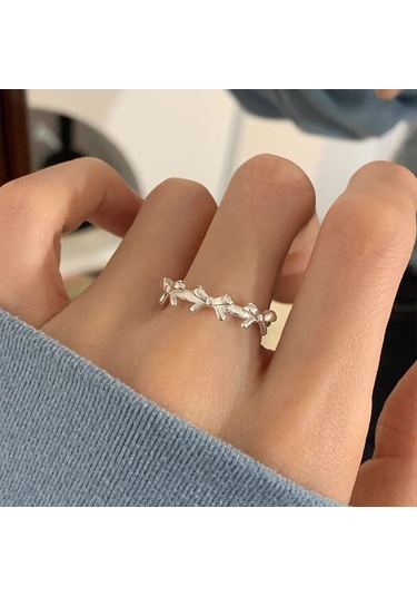 Kadınlar İçin Özel Olarak Tasarlanmış Benzersiz Düz Bantlı Yüzük No.23 Çok Renkli