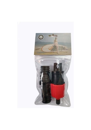 Sones Sörf Kürek Kurulu Kauçuk Tekne Şişme Yatak Hava Valfi Adaptörü Araba Hava Pompası Adaptörü Kırmızı