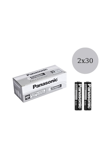 Panasonic R03UE/2S AAA İnce Kalem Pil 30 x 2'li