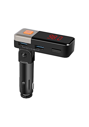 Bc11 Çift Usb Araç Şarj Cihazı Bluetooth Fm Verici Kiti, Destek Lcd Ekran / Tf Kart Müzik Çalma / Eller Serbest