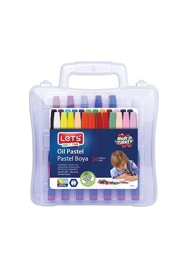 Lets 24RenkPastelBoyaPlastikÇantalı