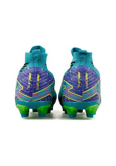 Laliga Erkek Çim Zemin Kramponu Mkrp-turkuaz-sarı-desenlı Mavi Mavi