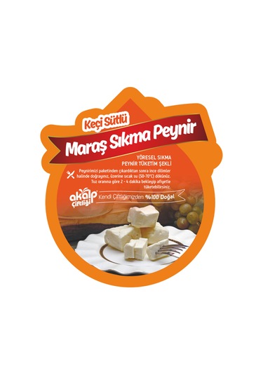 Akalp Çiftliği Keçi Sütlü Maraş Sıkma Peyniri 500 G