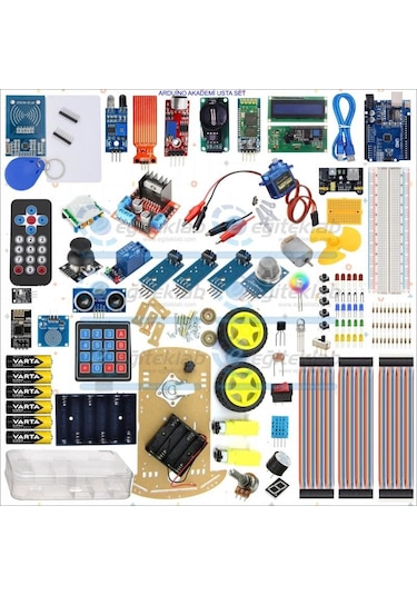 Yeni Robotik Kodlama Arduino Akademi Usta Profesyonel Eğitim Seti
