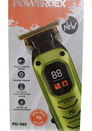 Powerdex PD-980 Profesyonel Saç ve Sakal Tıraş Makinesi