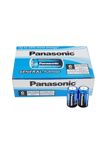 ORTA C BOY 24 LÜ PİL PAKET I PANASONIC R14BE/2PS MANGANEZ
