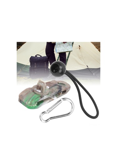 Xindoker Kamuflaj Pp Plastiği Çadır Klips Seti - Dişli Tasarım İle Sağlam Tutuş, Elastik Teli Ve Kanca İle Çadır/tentez Fikstür, 33g Hafif Ve Pratik Diğer