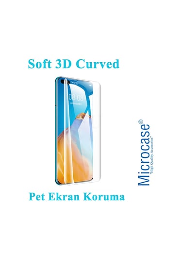 Microcase Huawei P40 Pro Full Koruma Curved 3D Pet Film