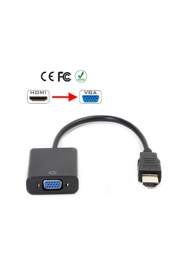 HDMI To Vga HDMI To Vga Adaptör Çevirici Dönüştürücü