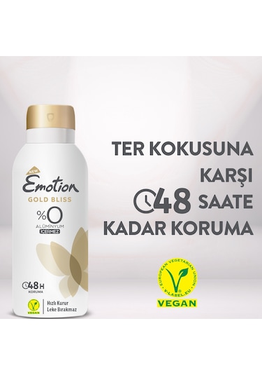 Emotion Gold Bliss Kadın Deodorant 4x90 Ml Seyahat Boy