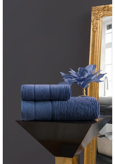 Varol Venedik Micro Cotton El Havlusu 50x90cm Mavi-50x90cm Mavi