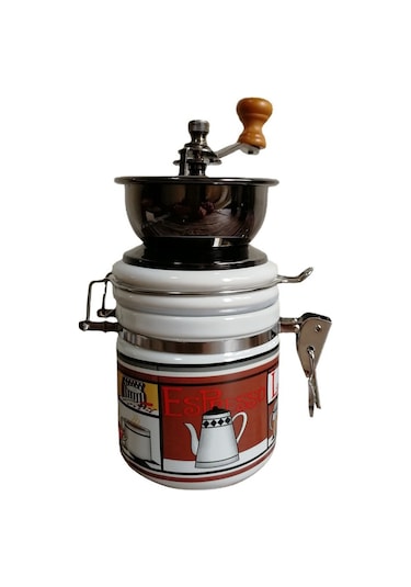 Geeroyoo Seramik Kapaklı El İle Kahve Değirmeni - Taze Kahve Fıstıkları İçin Haşere Ve Nem Koruma, Ev Ve Seyahat İçin Kompakt Tasarım Diğer