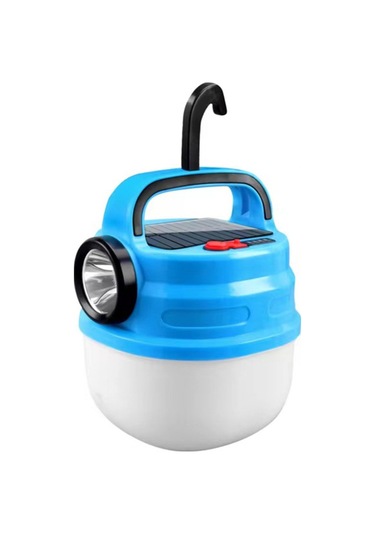 Youtek Güneş Enerjili Dışarıdaki Led Feneri 6 Işık Modu 1200mah Usb Şarjlı Sürdürülebilir Kamp, Bisiklet, Acil Durum Lambası Mavi Büyük Boy Mavi