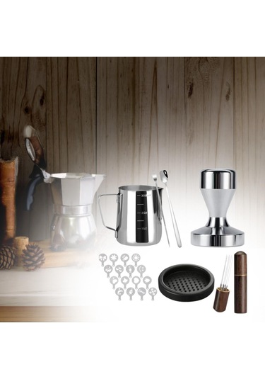 Suntek Espresso Aksesuarları Kit Paslanmaz Çelik 51mm Kurcalama Gösterildiği Gibi