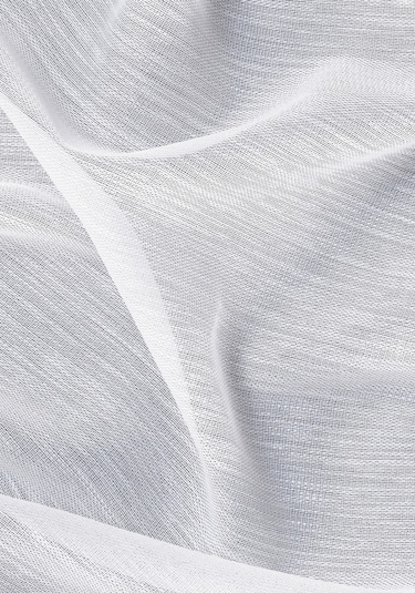Gauze Fabric Design Bambu İpeksi Dokulu Tül Perde Normal Pile 1 X 2.5 Optik Beyaz