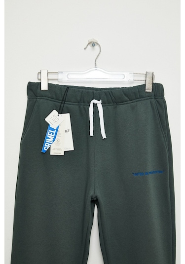 GRIMELANGE Cormac Erkek %100 Organik Pamuk Koyu Yeşil Eşofman Takımı Koyu Yeşil