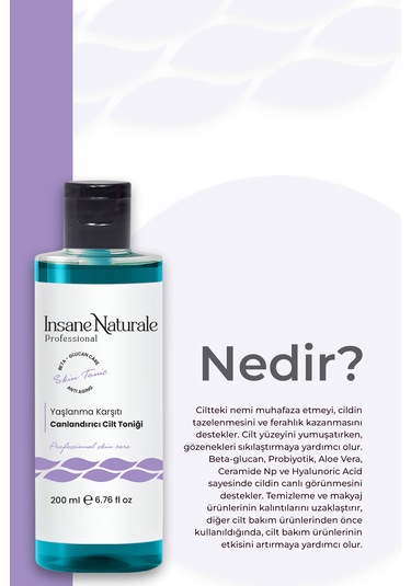 Tonik - Yaşlanma Karşıtı Canlandırıcı Cilt Toniği , Cilt Gözenek