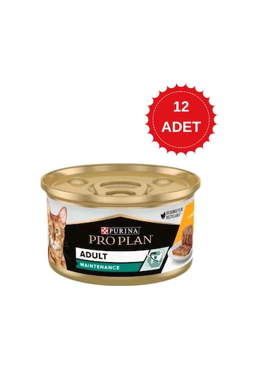 Pro Plan Maintinance Tavuklu Yetişkin Kedi Konservesi 85 Gr X 12 Adet