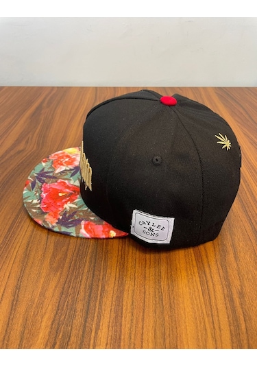 Hamze Amsterdam Nakışlı Hip Hop Snapback Rapper Unisex Cap Şapka Siyah