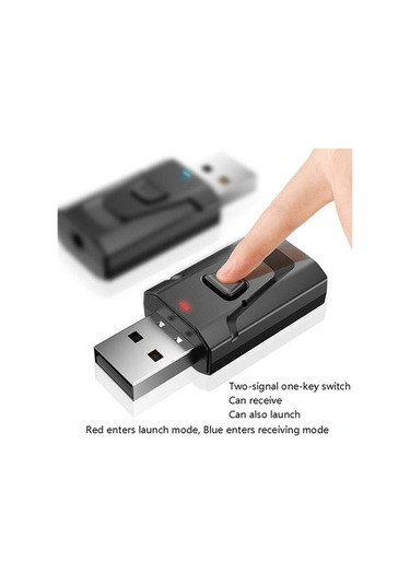 Diğer T7 4'ü 1 Arada Bluetooth 5.0 Usb Ses Alıcı Verici Adaptörü