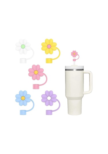 Stanley Kupası 40-20 Oz, 0,4 İnç Silikon Pipet Kapağı Kapakları, Stanley Kupası Aksesuarları, Toz Geçirmez Ve Sızdırmaz 5 Adet Pipet Kapağı